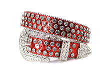 Cargar imagen en el visor de la galería, Rhinestone Belt- #005 005A 006 007 Shiny Unisex Rodeo Bling Belt -3