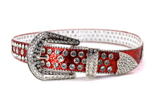 Cargar imagen en el visor de la galería, Rhinestone Belt- #005 005A 006 007 Shiny Unisex Rodeo Bling Belt -3