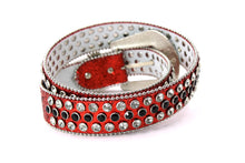 Cargar imagen en el visor de la galería, Rhinestone Belt- #005 005A 006 007 Shiny Unisex Rodeo Bling Belt -3
