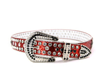 Cargar imagen en el visor de la galería, Rhinestone Belt- #005 005A 006 007 Shiny Unisex Rodeo Bling Belt -3