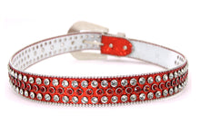 Cargar imagen en el visor de la galería, Rhinestone Belt- #005 005A 006 007 Shiny Unisex Rodeo Bling Belt -3