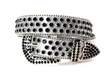 Cargar imagen en el visor de la galería, Rhinestone Belt- #005 005A 006 007 Shiny Unisex Rodeo Bling Belt -3