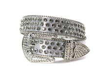 Cargar imagen en el visor de la galería, Rhinestone Belt- #005 005A 006 007 Shiny Unisex Rodeo Bling Belt -3