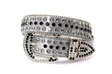 Cargar imagen en el visor de la galería, Rhinestone Belt- #005 005A 006 007 Shiny Unisex Rodeo Bling Belt -3