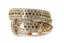 Cargar imagen en el visor de la galería, Rhinestone Belt- #005 005A 006 007 Shiny Unisex Rodeo Bling Belt -3