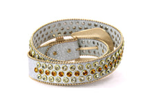 Cargar imagen en el visor de la galería, Rhinestone Belt- #005 005A 006 007 Shiny Unisex Rodeo Bling Belt -3