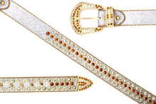 Cargar imagen en el visor de la galería, Rhinestone Belt- #005 005A 006 007 Shiny Unisex Rodeo Bling Belt -3