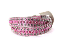 Cargar imagen en el visor de la galería, Rhinestone Belt- #005 005A 006 007 Shiny Unisex Rodeo Bling Belt -3