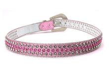 Cargar imagen en el visor de la galería, Rhinestone Belt- #005 005A 006 007 Shiny Unisex Rodeo Bling Belt -3