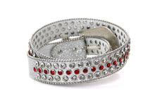 Cargar imagen en el visor de la galería, Rhinestone Belt- #005 005A 006 007 Shiny Unisex Rodeo Bling Belt -3