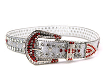 Cargar imagen en el visor de la galería, Rhinestone Belt- #005 005A 006 007 Shiny Unisex Rodeo Bling Belt -3
