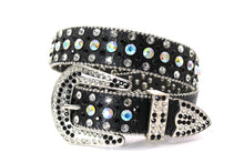 Load image into Gallery viewer, Rhinestone Belt- #005 005A 006 007 Shiny Unisex Rodeo Bling Belt -4