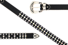 Load image into Gallery viewer, Rhinestone Belt- #005 005A 006 007 Shiny Unisex Rodeo Bling Belt -4