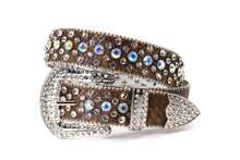 Load image into Gallery viewer, Rhinestone Belt- #005 005A 006 007 Shiny Unisex Rodeo Bling Belt -4