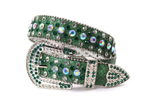 Load image into Gallery viewer, Rhinestone Belt- #005 005A 006 007 Shiny Unisex Rodeo Bling Belt -4