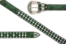 Load image into Gallery viewer, Rhinestone Belt- #005 005A 006 007 Shiny Unisex Rodeo Bling Belt -4
