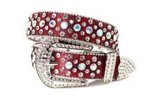 Load image into Gallery viewer, Rhinestone Belt- #005 005A 006 007 Shiny Unisex Rodeo Bling Belt -4