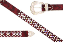 Load image into Gallery viewer, Rhinestone Belt- #005 005A 006 007 Shiny Unisex Rodeo Bling Belt -4