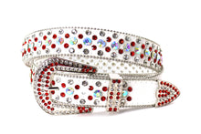 Cargar imagen en el visor de la galería, Rhinestone Belt- #005 005A 006 007 Shiny Unisex Rodeo Bling Belt -5