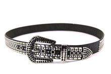 Cargar imagen en el visor de la galería, Rhinestone Belt - #1001 Genuine Leather Flashy Bling Western Cowgirl -1