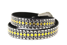 Cargar imagen en el visor de la galería, Rhinestone Belt - #1001 Genuine Leather Flashy Bling Western Cowgirl -1