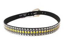 Cargar imagen en el visor de la galería, Rhinestone Belt - #1001 Genuine Leather Flashy Bling Western Cowgirl -1