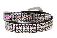 Cargar imagen en el visor de la galería, Rhinestone Belt - #1001 Genuine Leather Flashy Bling Western Cowgirl -1