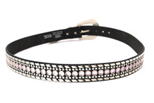 Cargar imagen en el visor de la galería, Rhinestone Belt - #1001 Genuine Leather Flashy Bling Western Cowgirl -1