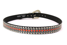 Cargar imagen en el visor de la galería, Rhinestone Belt - #1001 Genuine Leather Flashy Bling Western Cowgirl -1