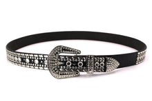 Cargar imagen en el visor de la galería, Rhinestone Belt - #1001 Genuine Leather Flashy Bling Western Cowgirl -1