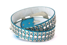 Cargar imagen en el visor de la galería, Rhinestone Belt - #1001 Genuine Leather Flashy Bling Western Cowgirl -1