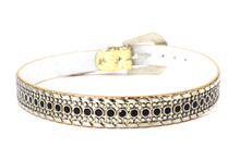 Cargar imagen en el visor de la galería, Rhinestone Belt - #1001 Genuine Leather Flashy Bling Western Cowgirl -1