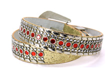 Cargar imagen en el visor de la galería, Rhinestone Belt - #1001 Genuine Leather Flashy Bling Western Cowgirl -1