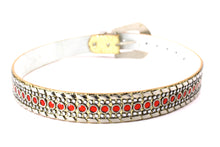 Cargar imagen en el visor de la galería, Rhinestone Belt - #1001 Genuine Leather Flashy Bling Western Cowgirl -1
