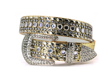 Cargar imagen en el visor de la galería, Rhinestone Belt - #1001 Genuine Leather Flashy Bling Western Cowgirl -1