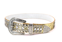 Cargar imagen en el visor de la galería, Rhinestone Belt - #1001 Genuine Leather Flashy Bling Western Cowgirl -1