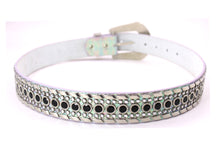 Cargar imagen en el visor de la galería, Rhinestone Belt - #1001 Genuine Leather Flashy Bling Western Cowgirl -1