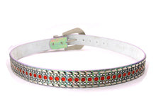 Cargar imagen en el visor de la galería, Rhinestone Belt - #1001 Genuine Leather Flashy Bling Western Cowgirl -1