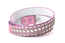 Cargar imagen en el visor de la galería, Rhinestone Belt - #1001 Genuine Leather Flashy Bling Western Cowgirl -1