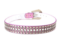 Cargar imagen en el visor de la galería, Rhinestone Belt - #1001 Genuine Leather Flashy Bling Western Cowgirl -1