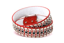 Cargar imagen en el visor de la galería, Rhinestone Belt - #1001 Genuine Leather Flashy Bling Western Cowgirl -1