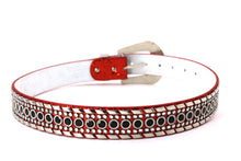 Cargar imagen en el visor de la galería, Rhinestone Belt - #1001 Genuine Leather Flashy Bling Western Cowgirl -1
