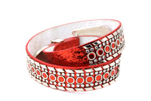 Cargar imagen en el visor de la galería, Rhinestone Belt - #1001 Genuine Leather Flashy Bling Western Cowgirl -1