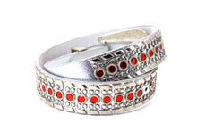 Cargar imagen en el visor de la galería, Rhinestone Belt - #1001 Genuine Leather Flashy Bling Western Cowgirl -2