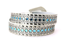 Cargar imagen en el visor de la galería, Rhinestone Belt - #1001 Genuine Leather Flashy Bling Western Cowgirl -2