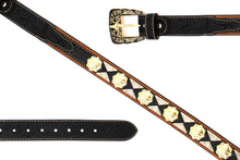 Load image into Gallery viewer, Concho Belt- #2601 Gold Berry