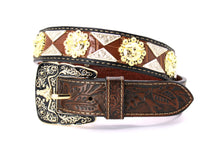 Load image into Gallery viewer, Concho Belt- #2601 Gold Berry