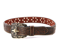 Load image into Gallery viewer, Concho Belt- #2601 Gold Berry