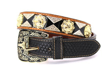 Load image into Gallery viewer, Concho Belt- #2601 Gold Berry