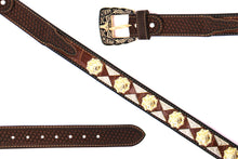 Load image into Gallery viewer, Concho Belt- #2601 Gold Berry